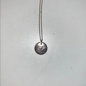 Tiffany & Co script L necklace